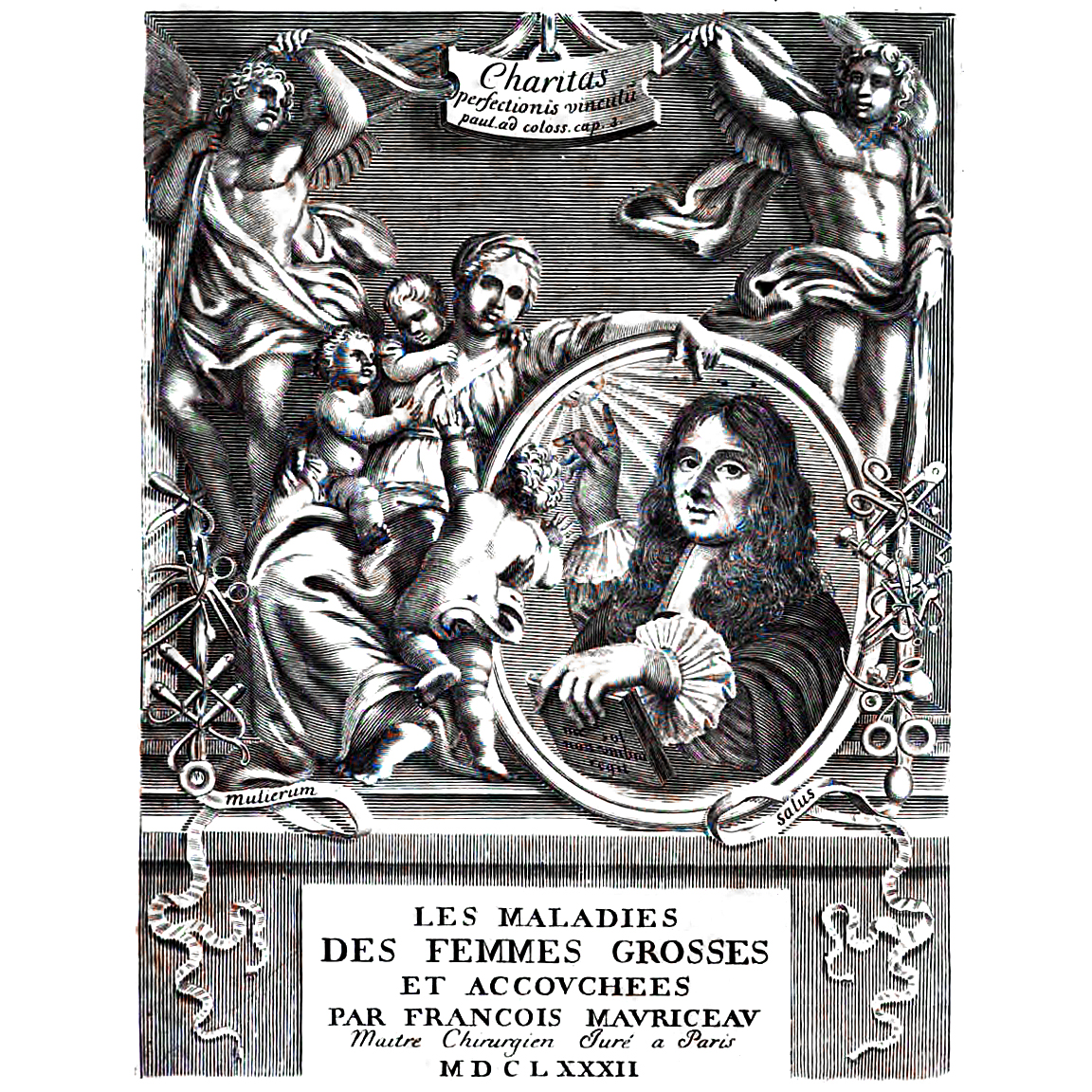 1682-MAURICEAU-Traité-Maladies-Femmes-Grosses-titre