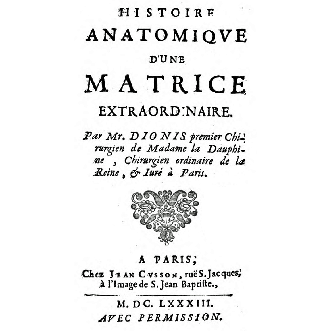 1683-DIONIS-HistoireAnatomiqueMatrice-titre