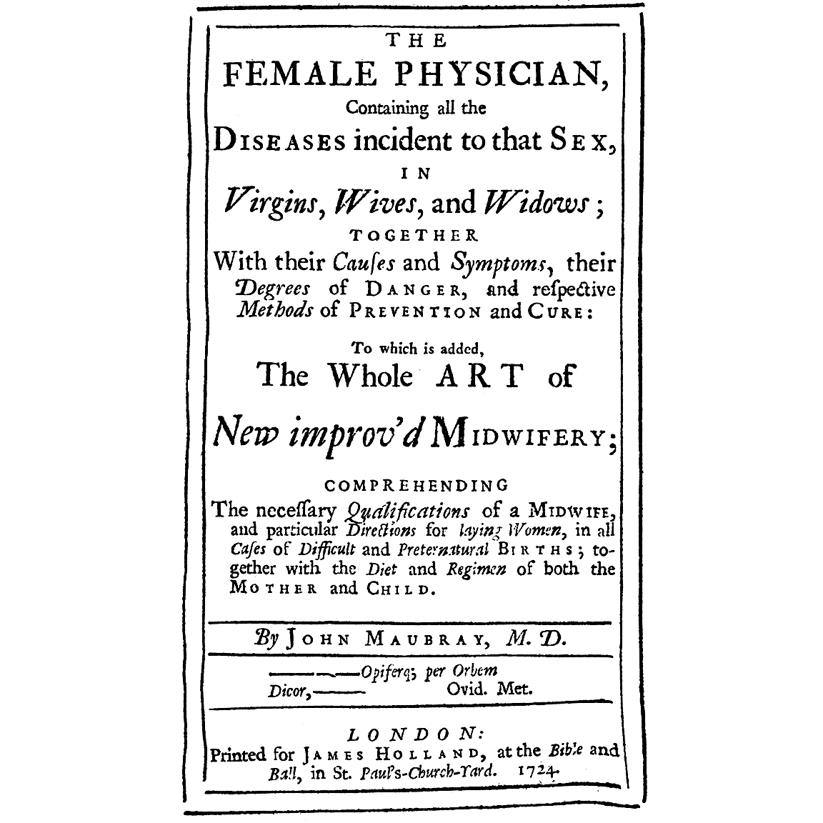 1724-MAUBRAY-Female-Physician-title