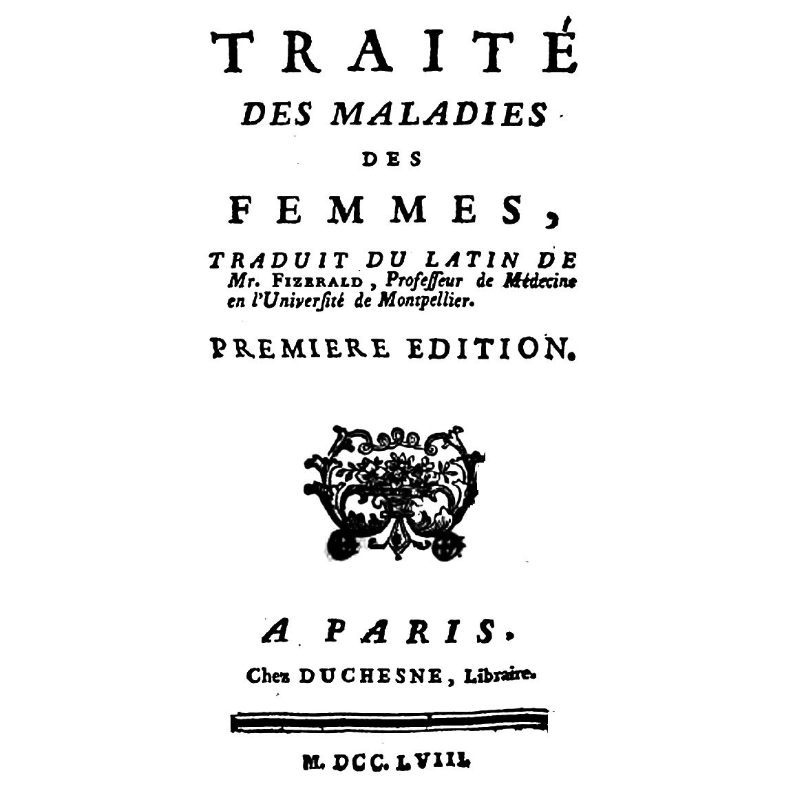 1758-FIZERALD-Traité-Maladies-Femmes-titre