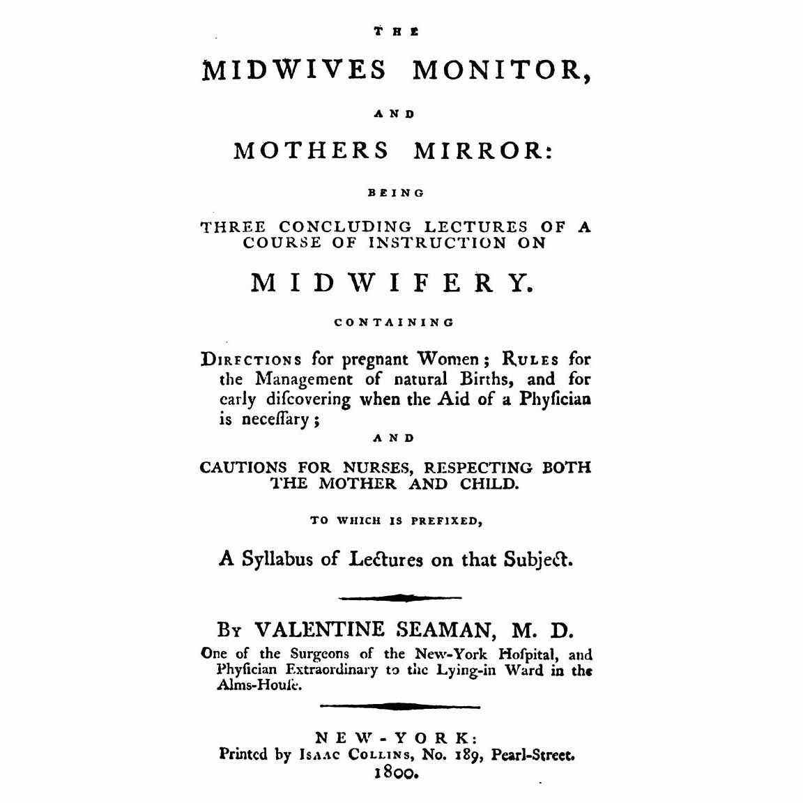 1800-SEAMAN-Midwives Monitor
