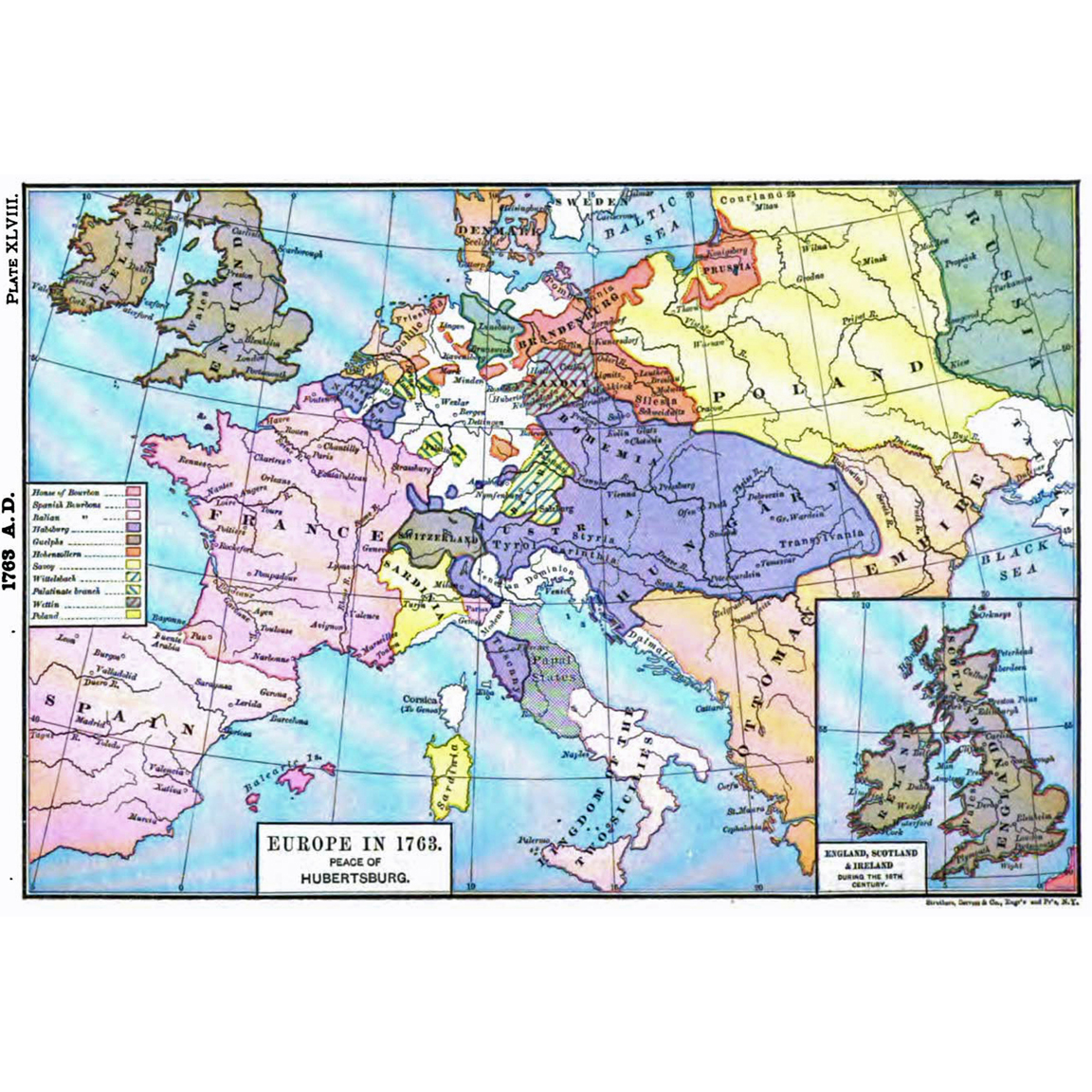 1763 Map of Europe