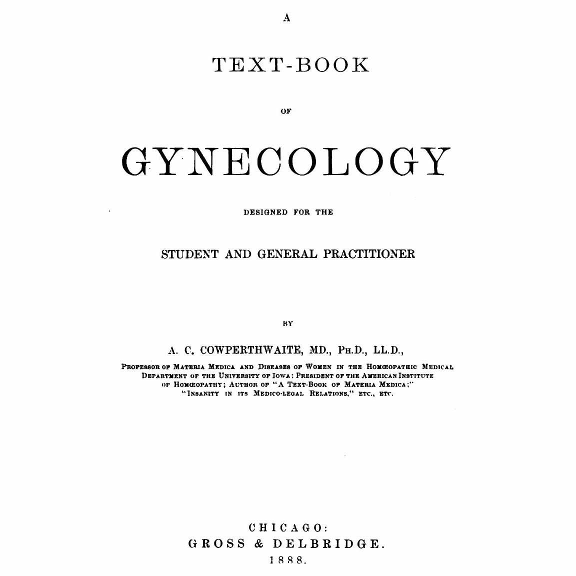 1888-COWPERTHWAITE-Textbook-GYN-title