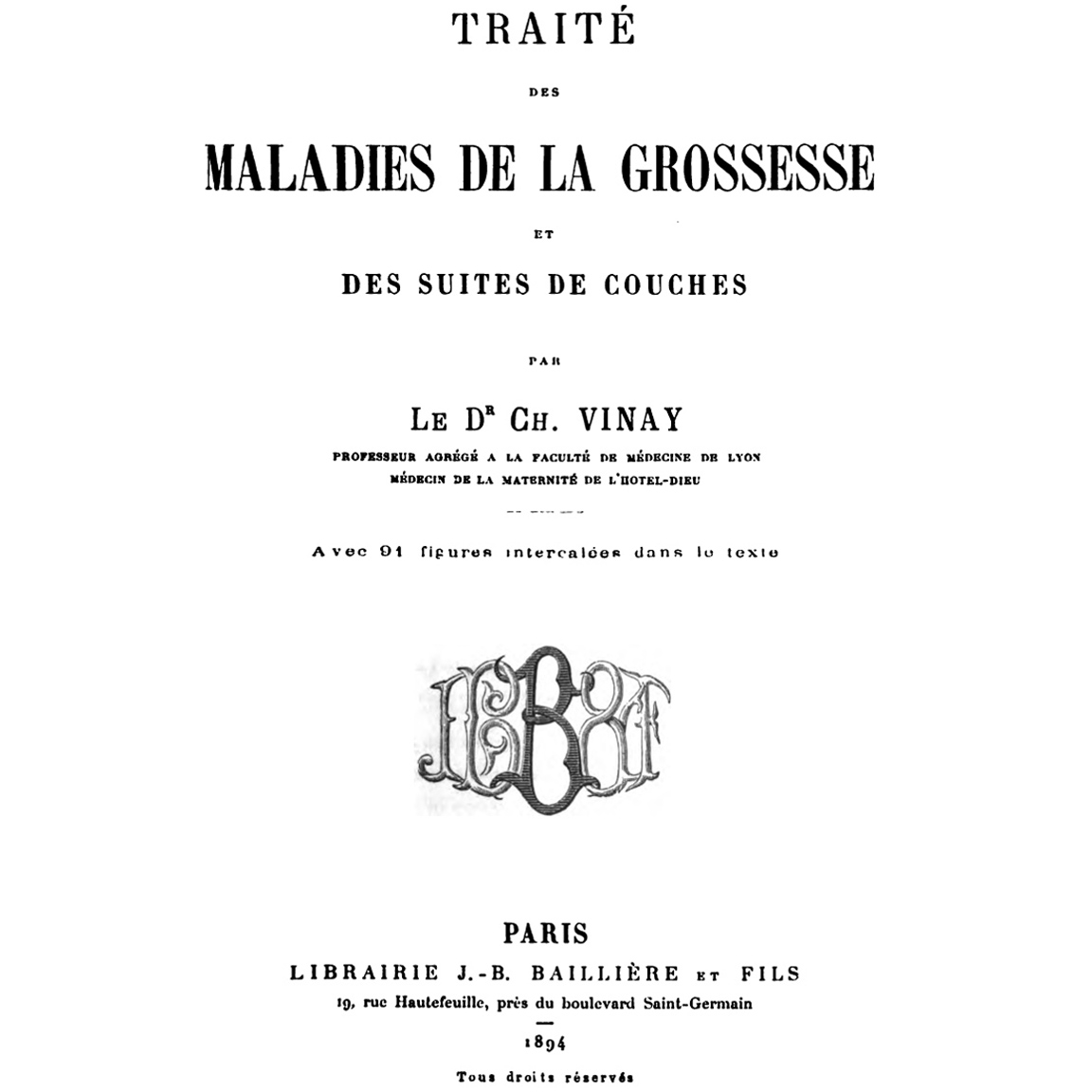 1894-VINAY-Maladies-Grossesse-titre
