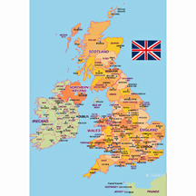 Map of Great Britain and Ireland