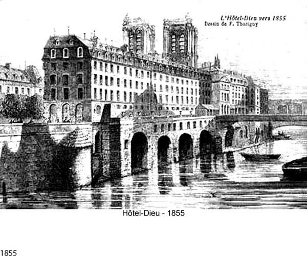 1855 - Hôtel-Dieu, Paris