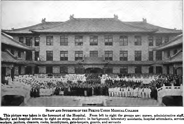 1919 - Staff and students, Peking Union Med. College